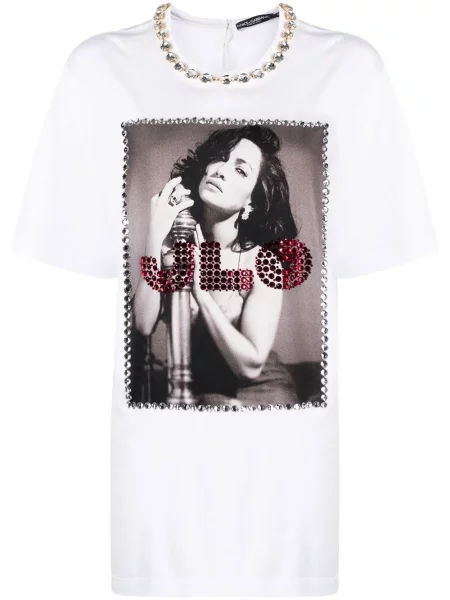 Tricou Dolce & Gabbana cu imagine alb