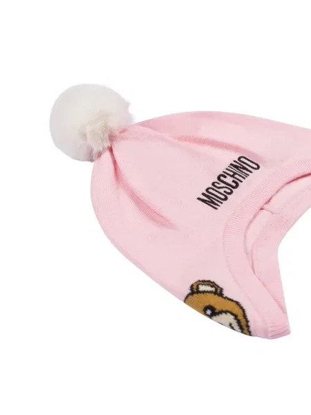 Czapka dziecięca Moschino różowa