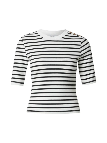 ABOUT YOU Tricou Suzi negru alb