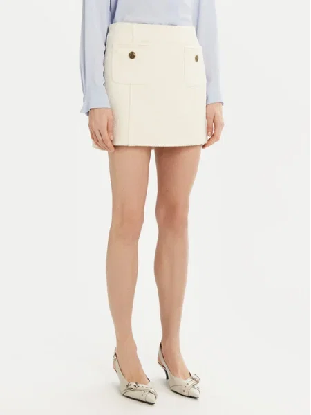 Marella Fustă mini Dancing alb