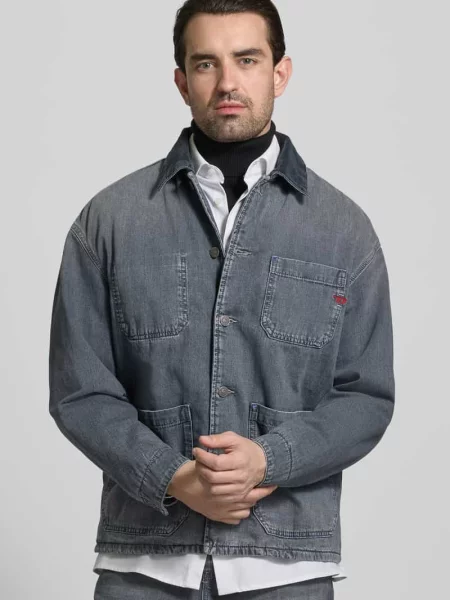 Kurtka koszulowa w stylu denimu krój regular fit Diesel