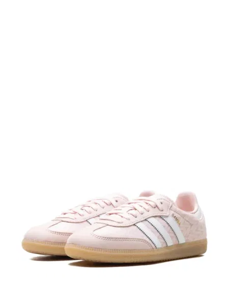 Sneakerși Adidas Samba cu șireturi din dantelă alb