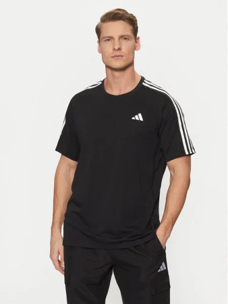 Тениска за бягане adidas Performance Own The Run с принт черно