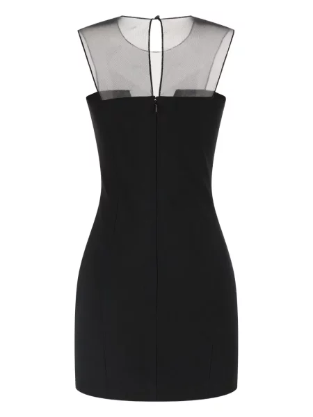 Mała sukienka mini Nensi Dojaka tiulowa garniturowa czarna