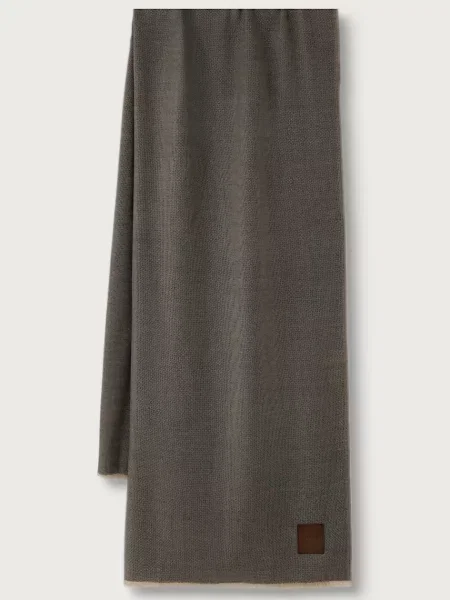 Weekend Max Mara šál dámský vlněný WKAQUANTUM hnědý