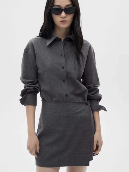 Сукня міні MANGO сірий