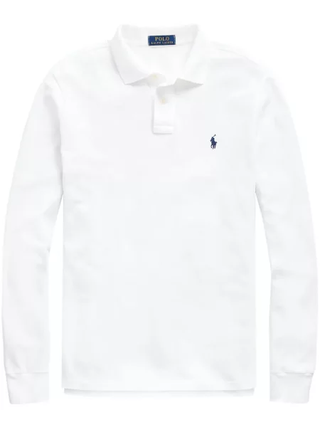 Haftowana koszulka polo Polo Ralph Lauren biała