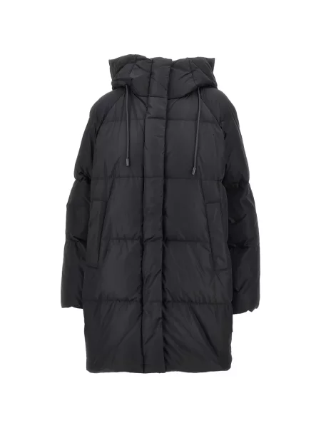 Palton Weekend Max Mara cu glugă negru