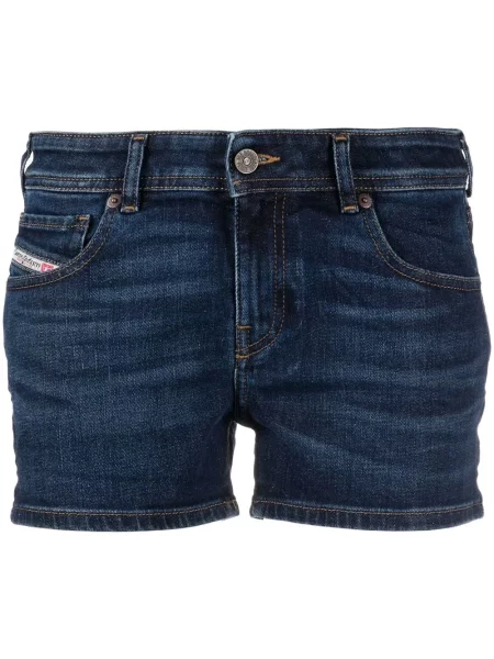 Pantaloni scurți din denim Diesel albastru