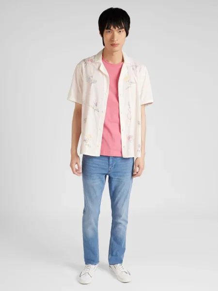 HOLLISTER Cămașă albastru / galben / negru / natural alb