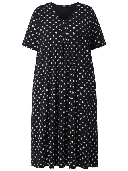 Ulla Popken Rochie negru alb