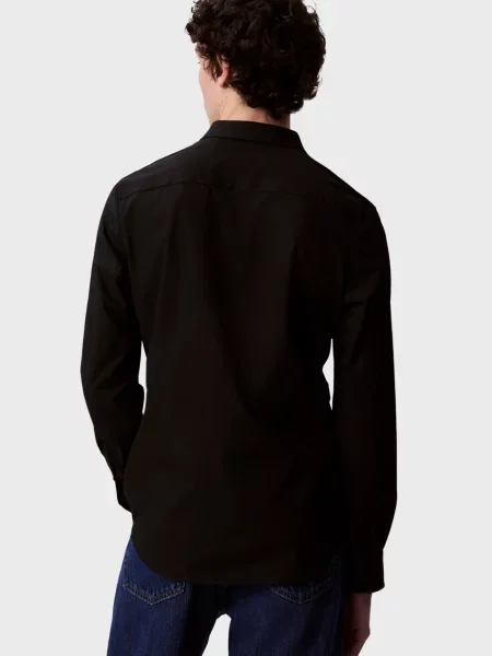 Стрейчевая рубашка Calvin Klein черная