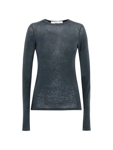 Lung tricou Tela gri