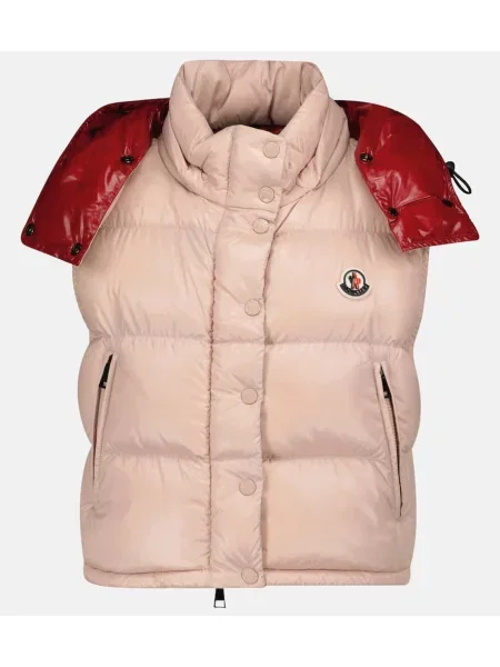 Vestă din puf Moncler bej
