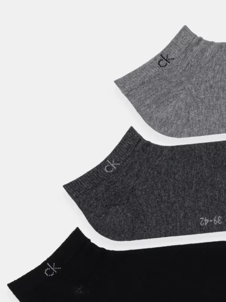 Calvin Klein ponožky pánske s bavlnou sivá