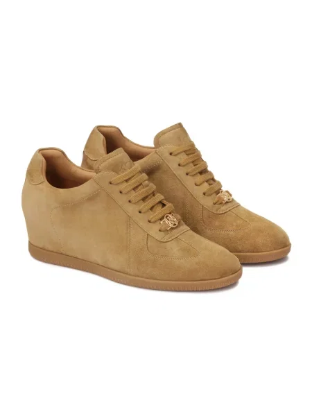 Sneakersy Kazar zamszowe brązowe