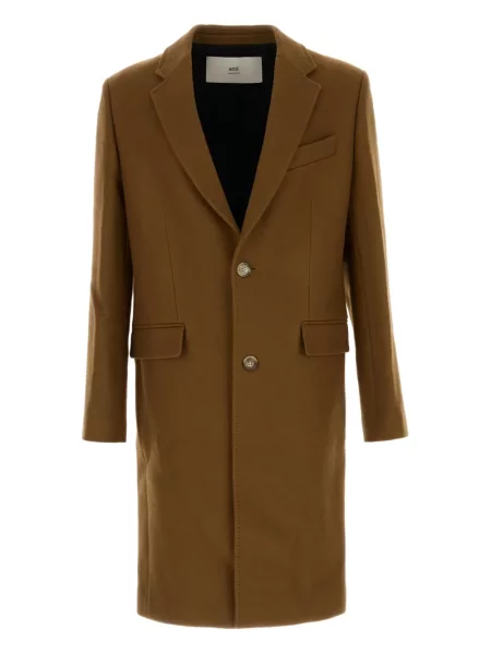 Palton Ami Paris de lână maro