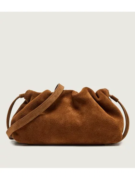 Marella Geantă tip sac Mlacime | piele întoarsă maro