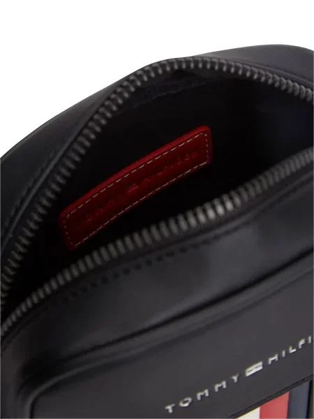 TOMMY HILFIGER Geantă de umăr roșu / negru / alb albastru