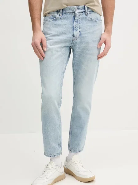 Дънки Calvin Klein Jeans синьо
