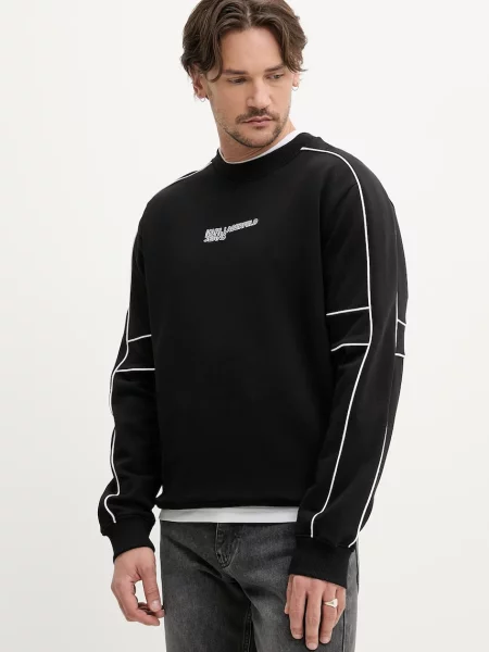Суитчър Karl Lagerfeld Jeans с принт черно
