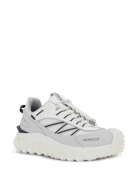 Sneakerși Moncler Trailgrip din piele alb