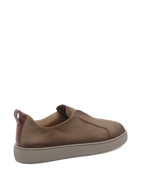 Chiloți Santoni din piele slip-on maro