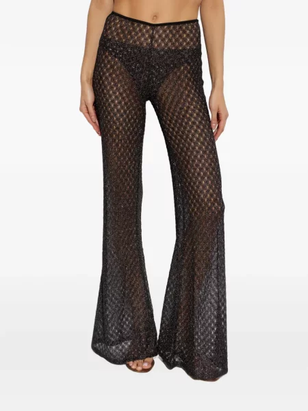 Pantaloni Missoni tricotate negru