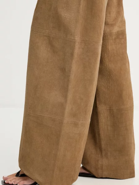 Gestuz штани wide leg шкіряні