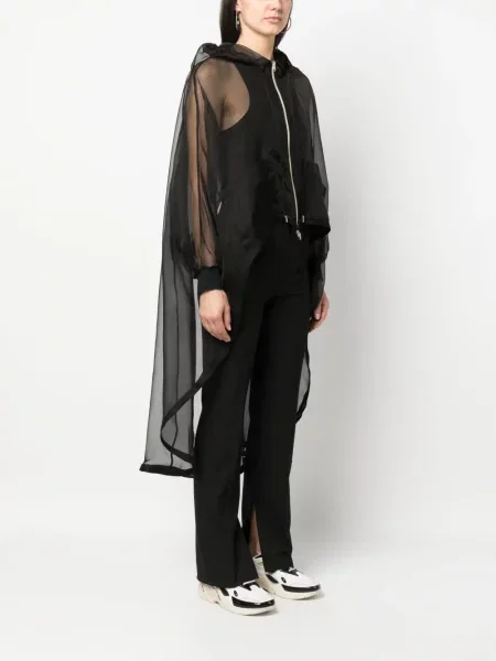 Kurtka z kapturem Herno szyfonowa z kapturem czarna