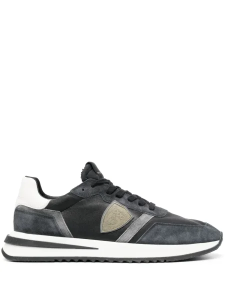Sneakerși Philippe Model Paris cu șireturi din dantelă negru