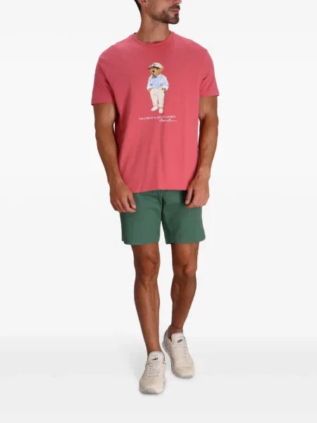 Polo majica Polo Ralph Lauren s vezom ružičasta
