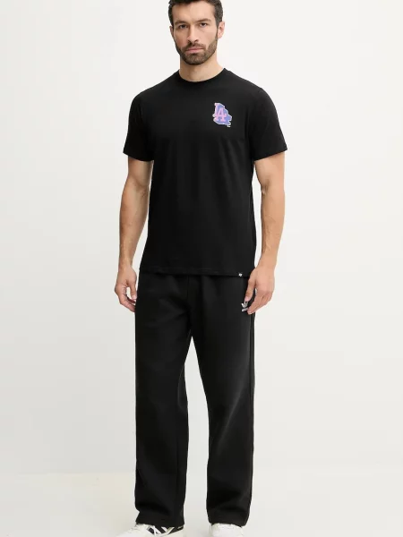 Футболка 47 brand MLB Los Angeles Dodgers з принтом чорний