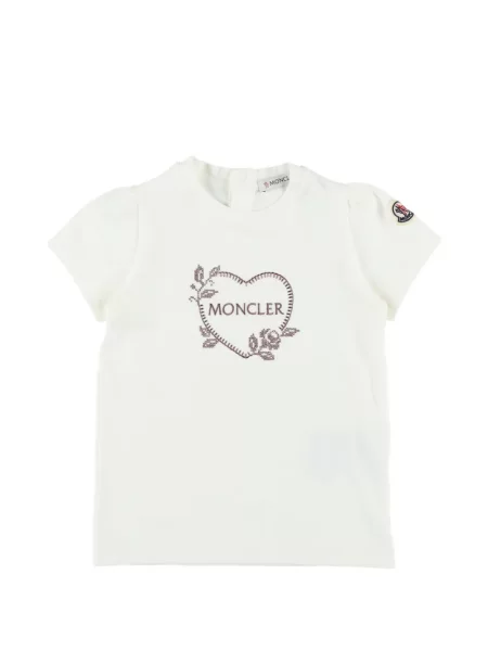Koszulka dziecięca Moncler Enfant biała