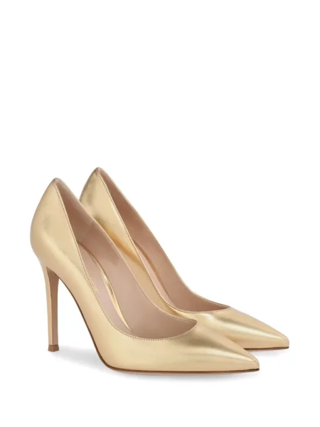 Pantofi cu toc Gianvito Rossi auriu