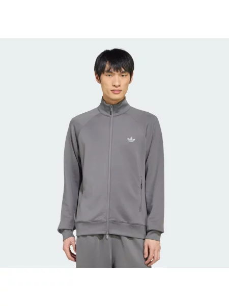 Bluza dresowa Trefoil Essentials z dzianiny dystansowej szara