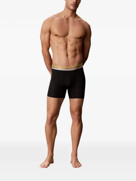 Boxeri Calvin Klein Underwear cu autograf negru