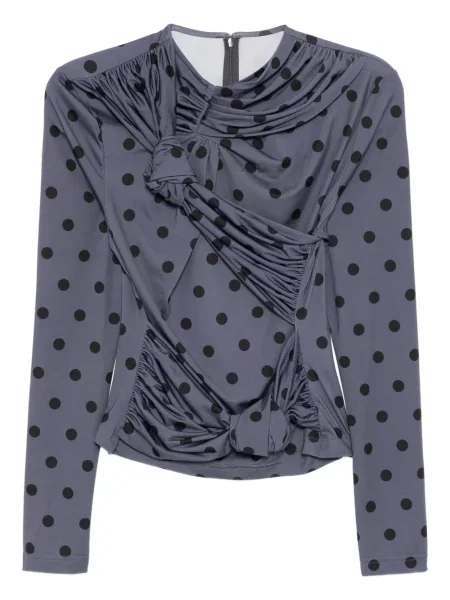 Bluzka Rokh w grochy szara