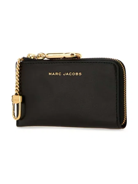 MARC JACOBS portfel skórzany TOP ZIP MULTI WALLET czarny