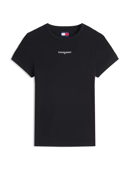 Tommy Jeans Tricou negru alb
