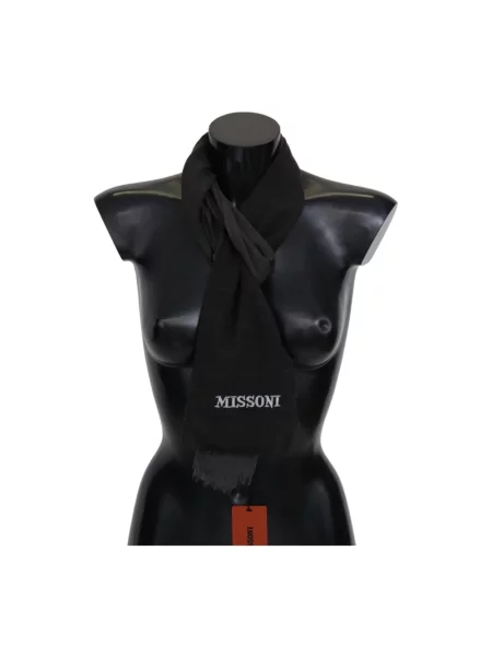 Szal Missoni wełniana czarna