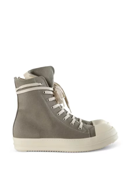 Sneakerși Rick Owens Drkshdw cu șireturi din dantelă gri