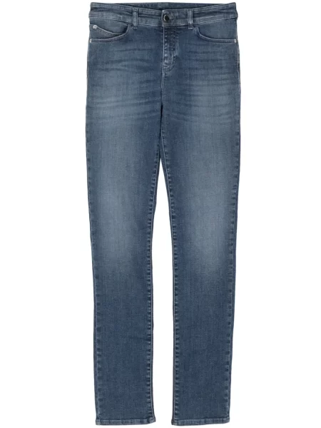 Blugi skinny Emporio Armani albastru