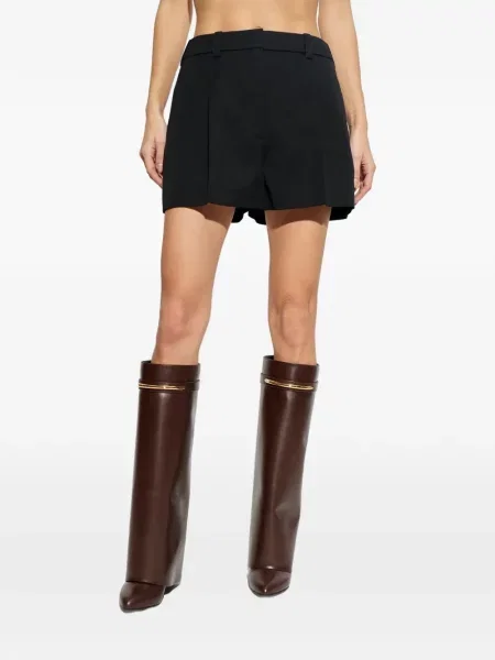 Pantaloni scurți Givenchy plisate negru