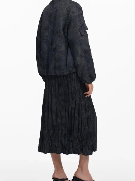 Kurtka przejściowa Desigual z długim rękawem czarna