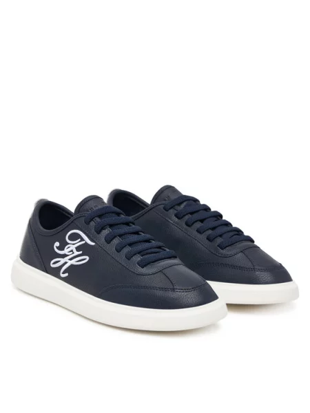 Tommy Hilfiger Laisvalaikio batai Th Icon Court Script Premium Tamsiai mėlyna