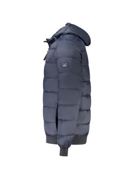 Geacă de blugi Pepe Jeans cu glugă albastru