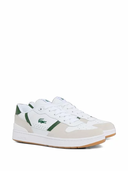 Sneakerși Lacoste din piele alb