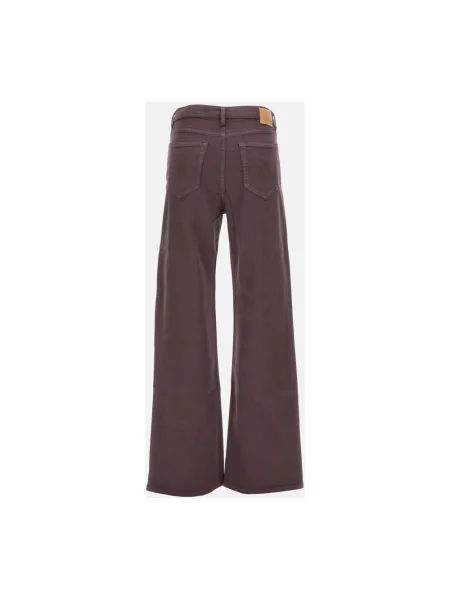 Szerokie jeansy Ag Jeans brązowe
