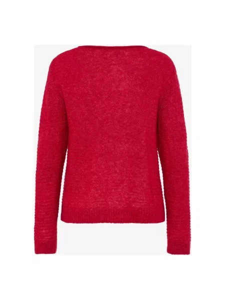 Sweter Brax wełniany czerwony